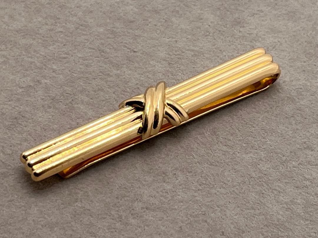 c023 希少　美品　ティファニー　1992 シグネチャー　タイピン　750