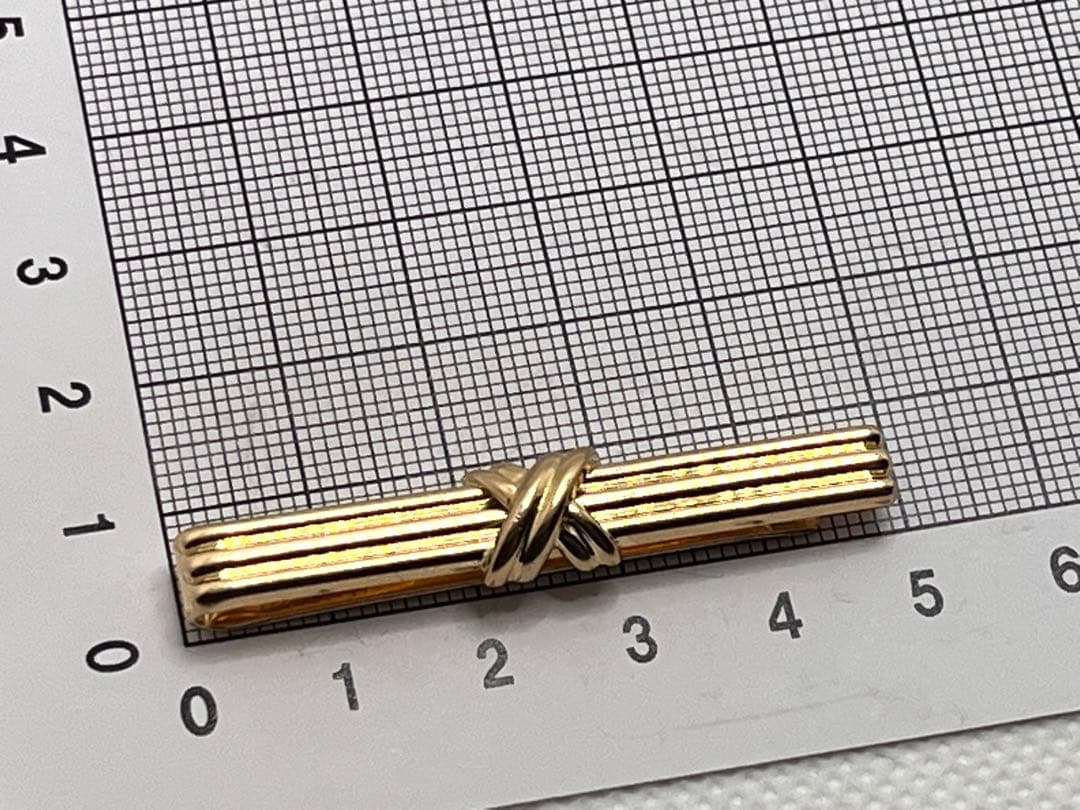 c023 希少　美品　ティファニー　1992 シグネチャー　タイピン　750