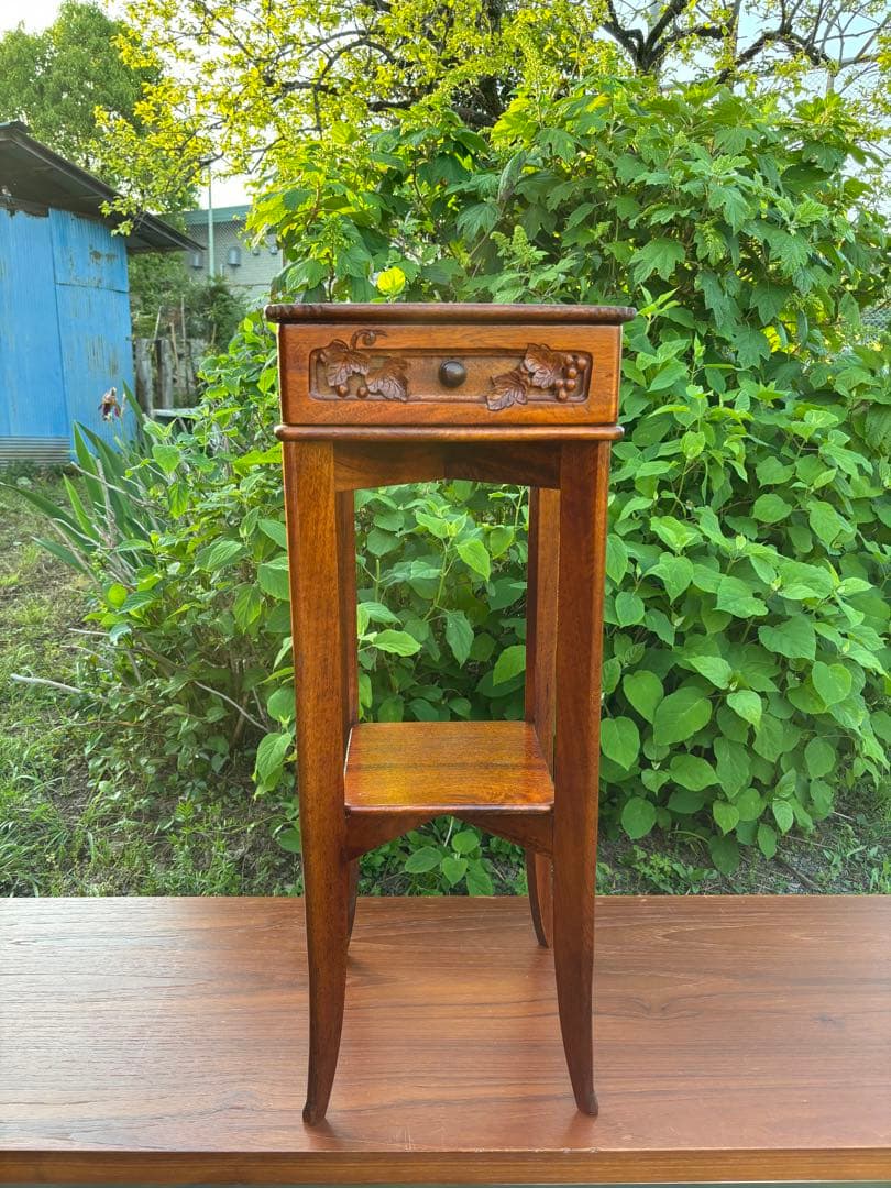 オールドメゾン/吉川商事　葡萄園　花台　飾り台　電話台　希少ヴィンテージ