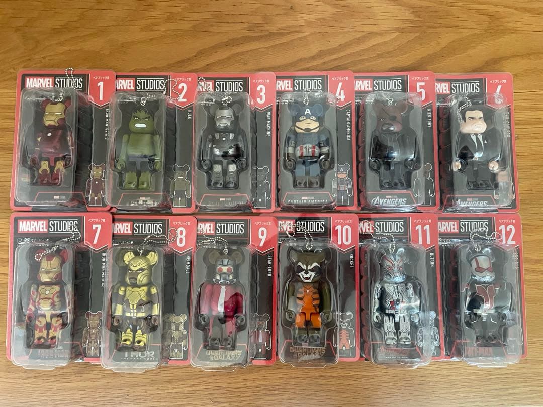 ベアブリック ハッピーぐじMARVEL STUDIOS 24個セット