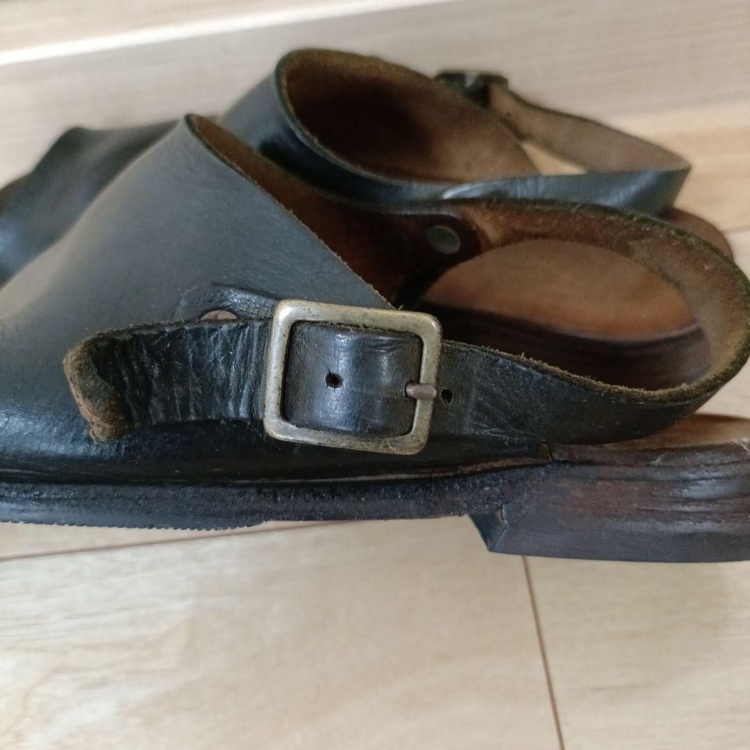 MOTO モト　レザーサンダル　ブラック