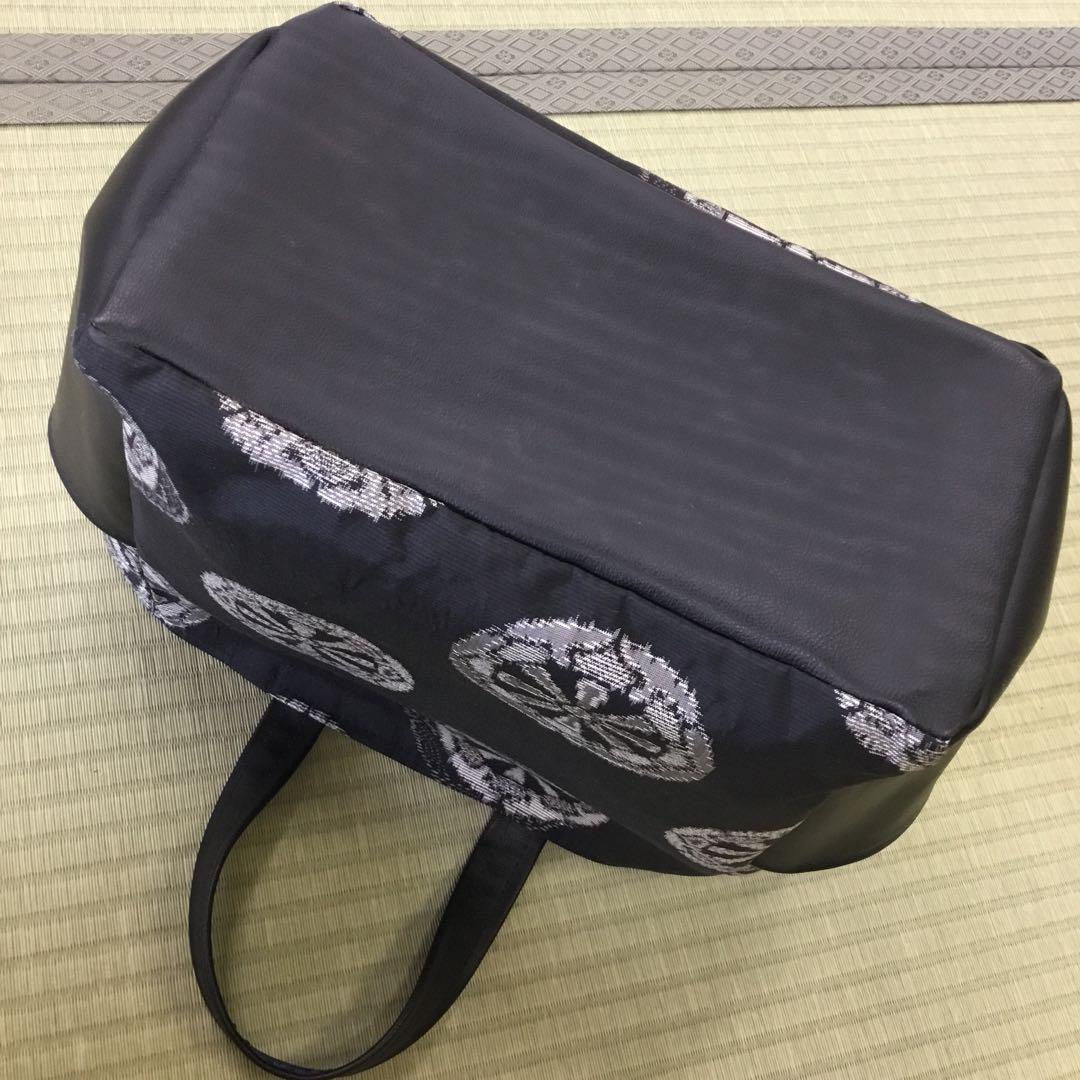 【ハンドメイド】未使用正絹反物→ハンドバッグ　※本場　村山大島紬　特注　トート