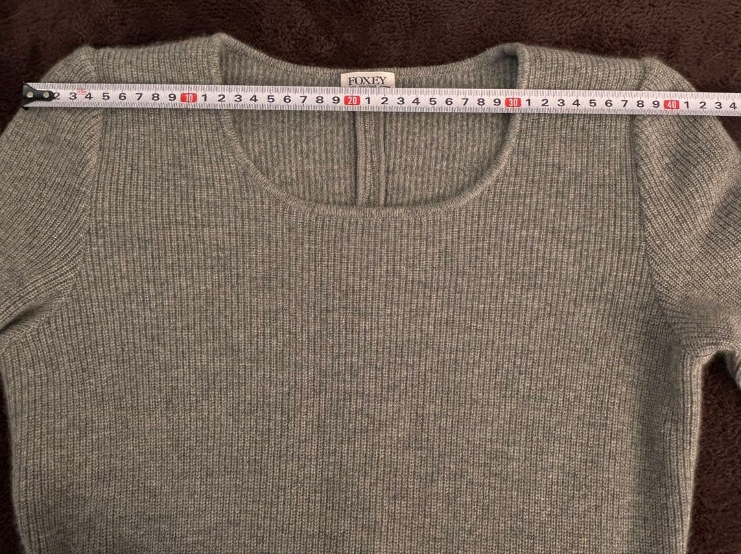 美品 FOXEY BOUTIQUE カシミヤ100% ニット　ワンピース 38