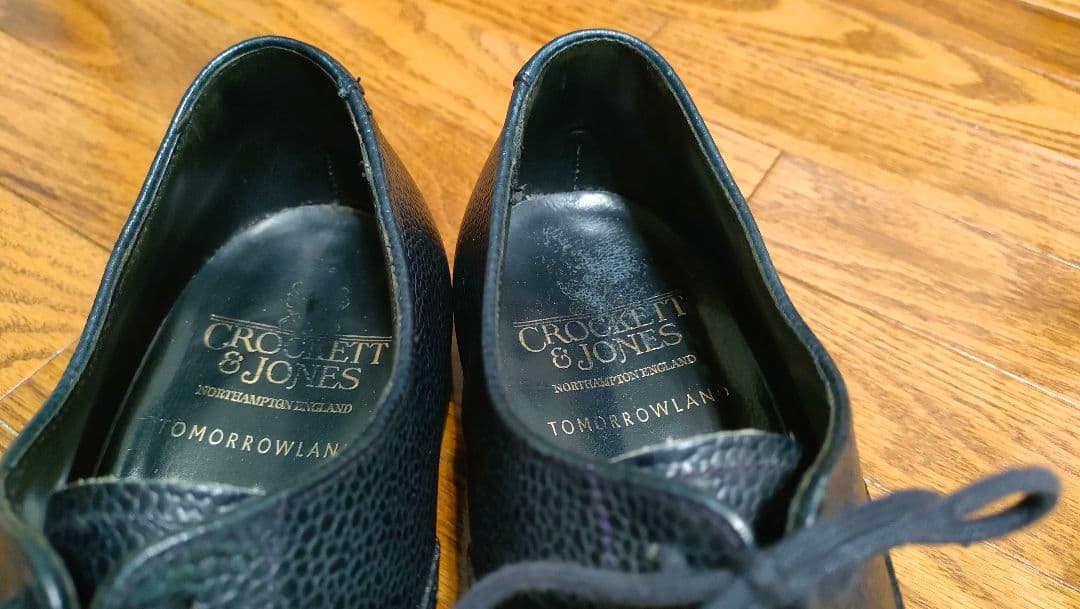 CROCKETT & JONES（クロケット＆ジョーンズ）7E シボ革 ネイビー