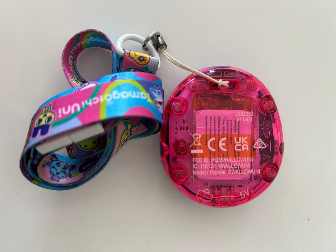 【美品】たまごっちuni パープル ストラップ付き