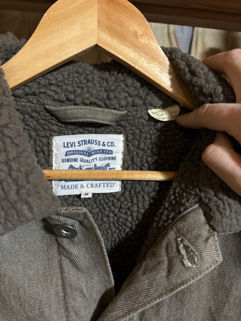 S*a様 リーバイス LMC ボア ジャケット M オーガニックコットン