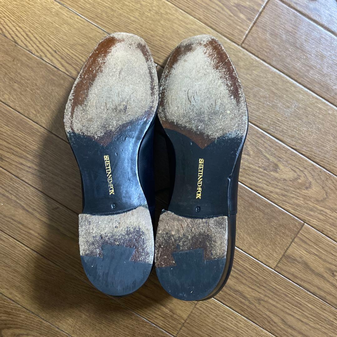 SHETLAND FOX ブラック ドレスシューズ