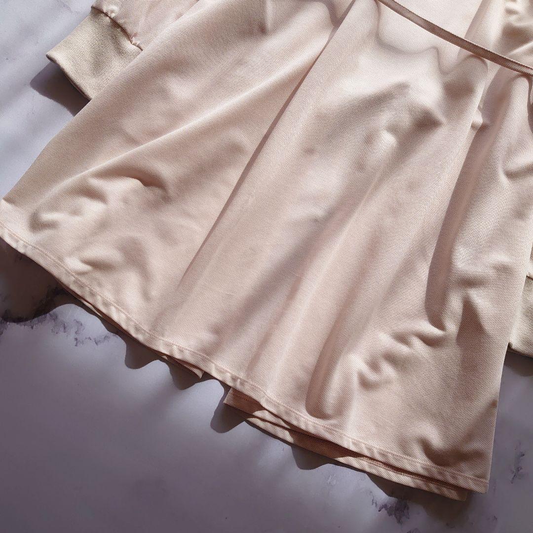 モラビト ロングカーディガン ガウン 長袖 ベージュ M サイズ38 ベルト