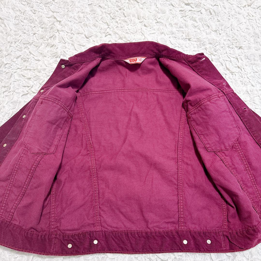 【希少】70s Levi's 70505 USA製　コーデュロイジャケット　赤