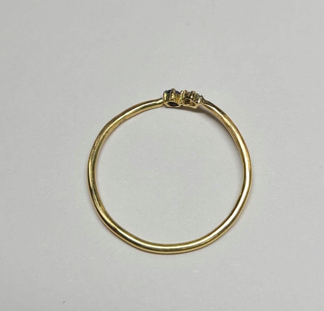 1点のみ!幻達の共演★アーガイルピンクダイヤモンド&アウイナイトリング18金★