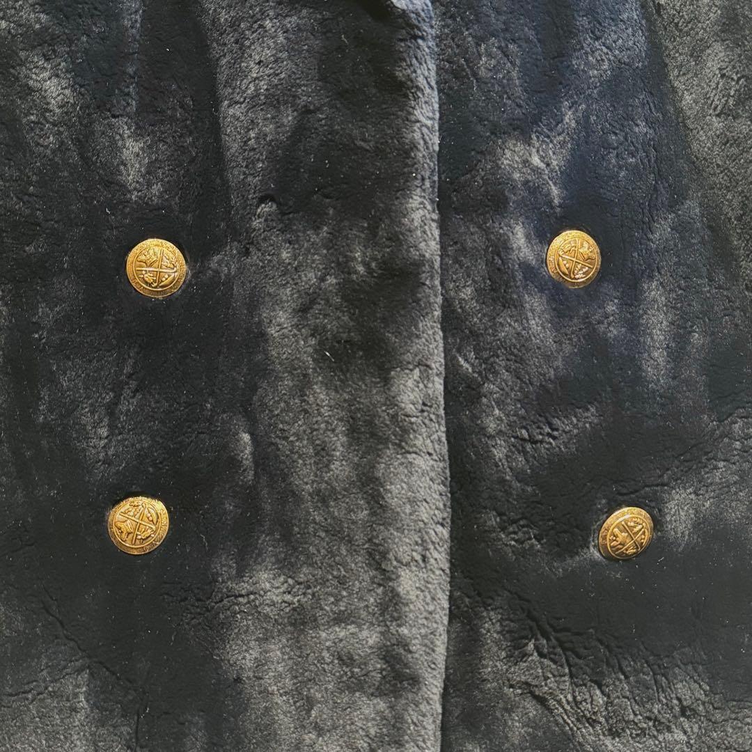 カナダセレクトビーバー リアルファー ファーコート 本毛皮 金ボタン