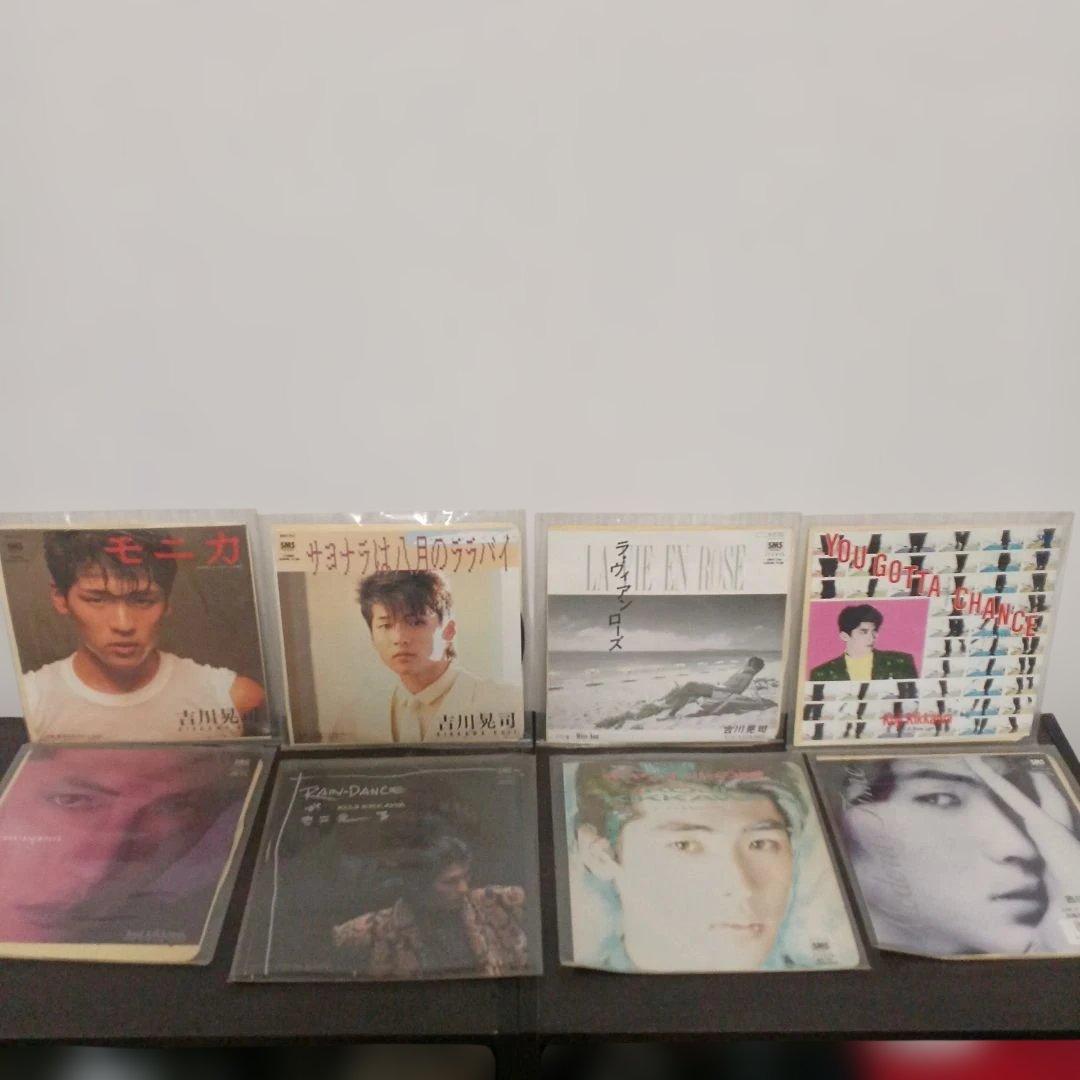 吉川晃司レコードコレクション スピーカー内臓プレーヤー付　LP シングル