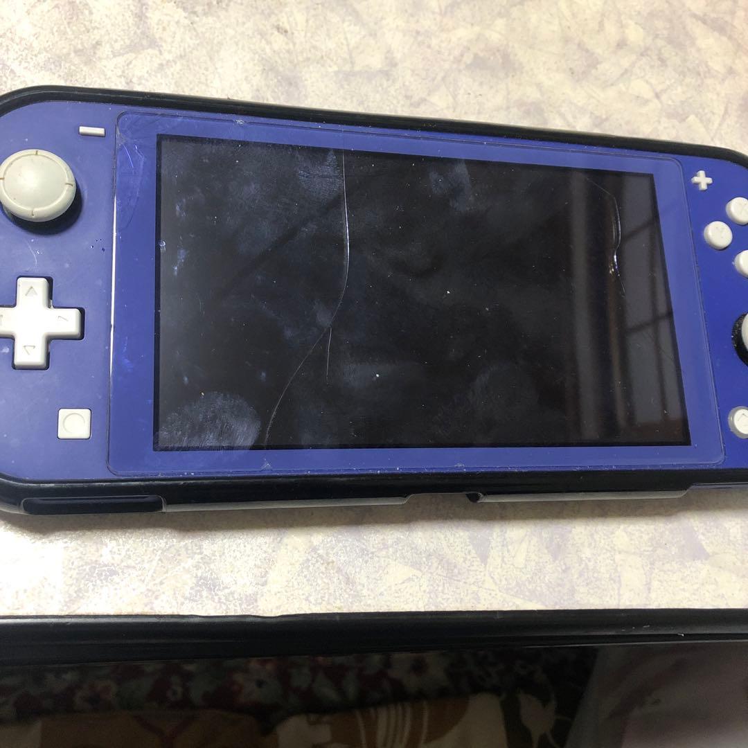 Switch Lite 青 グラセフ ミートピアカセット付き128sDカード付き