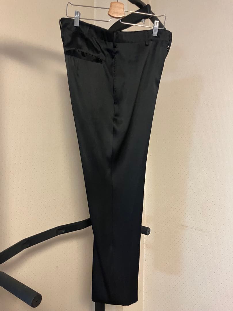 yohji yamamoto pour homme サテン スラックス