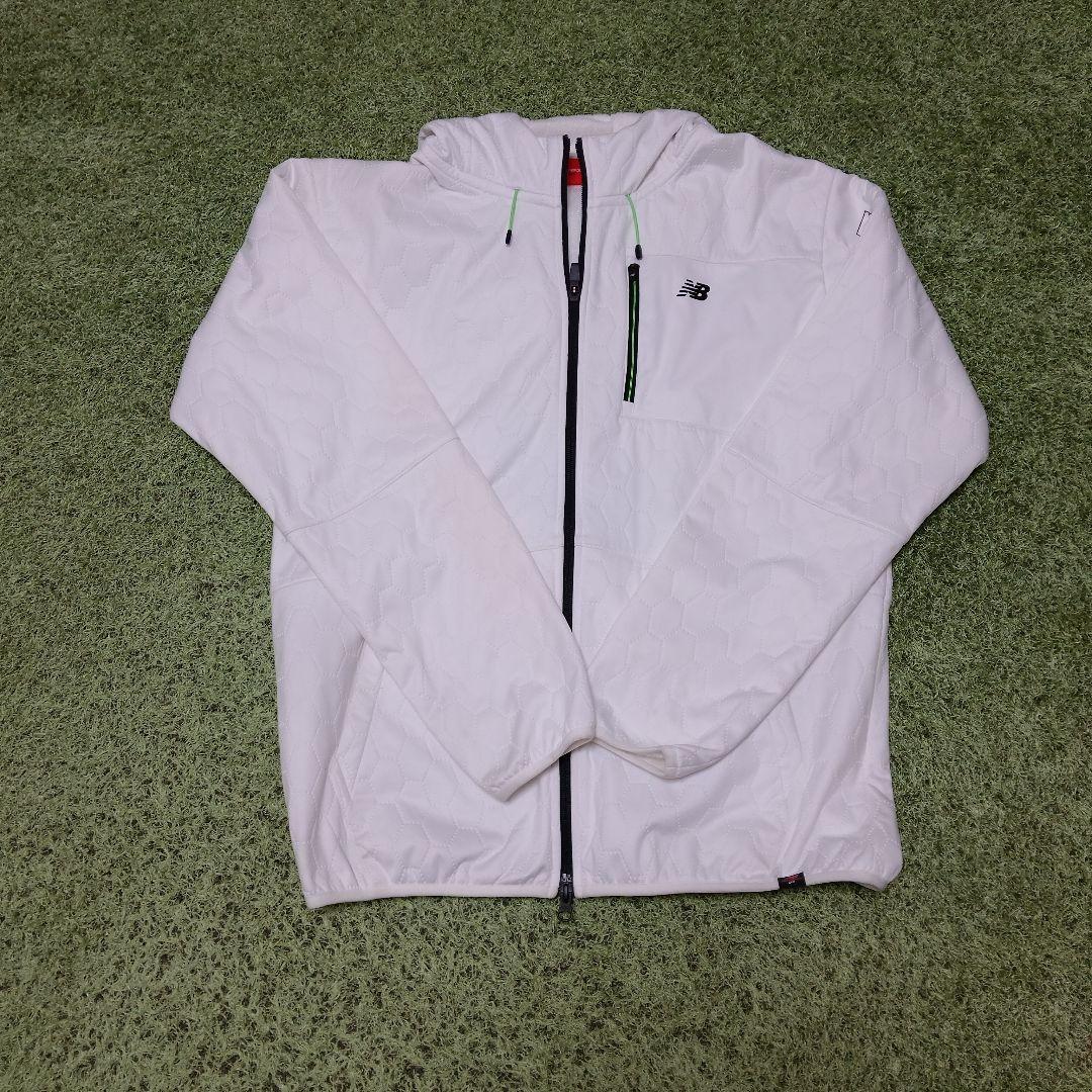 ニューバランス ゴルフ　 フルジップ フーディー　パーカー　白