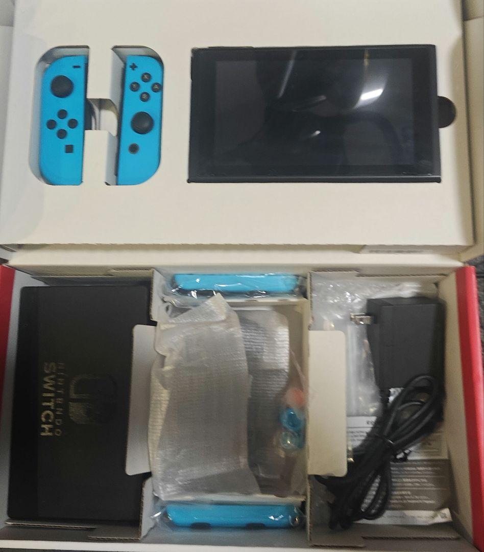 Nintendo Switch本体 青(バッテリー強化版)+ コントローラー