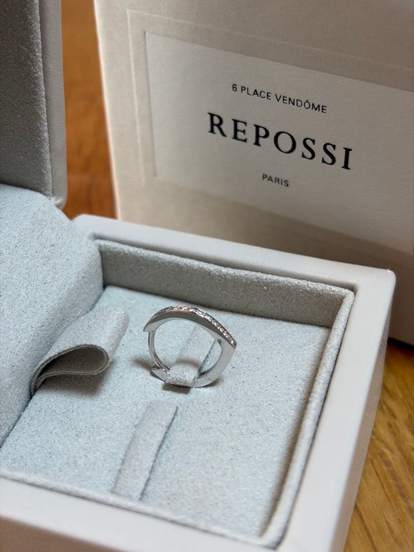 専用＊レポシ Antifer ホワイトゴールド パヴェダイヤモンドピアス