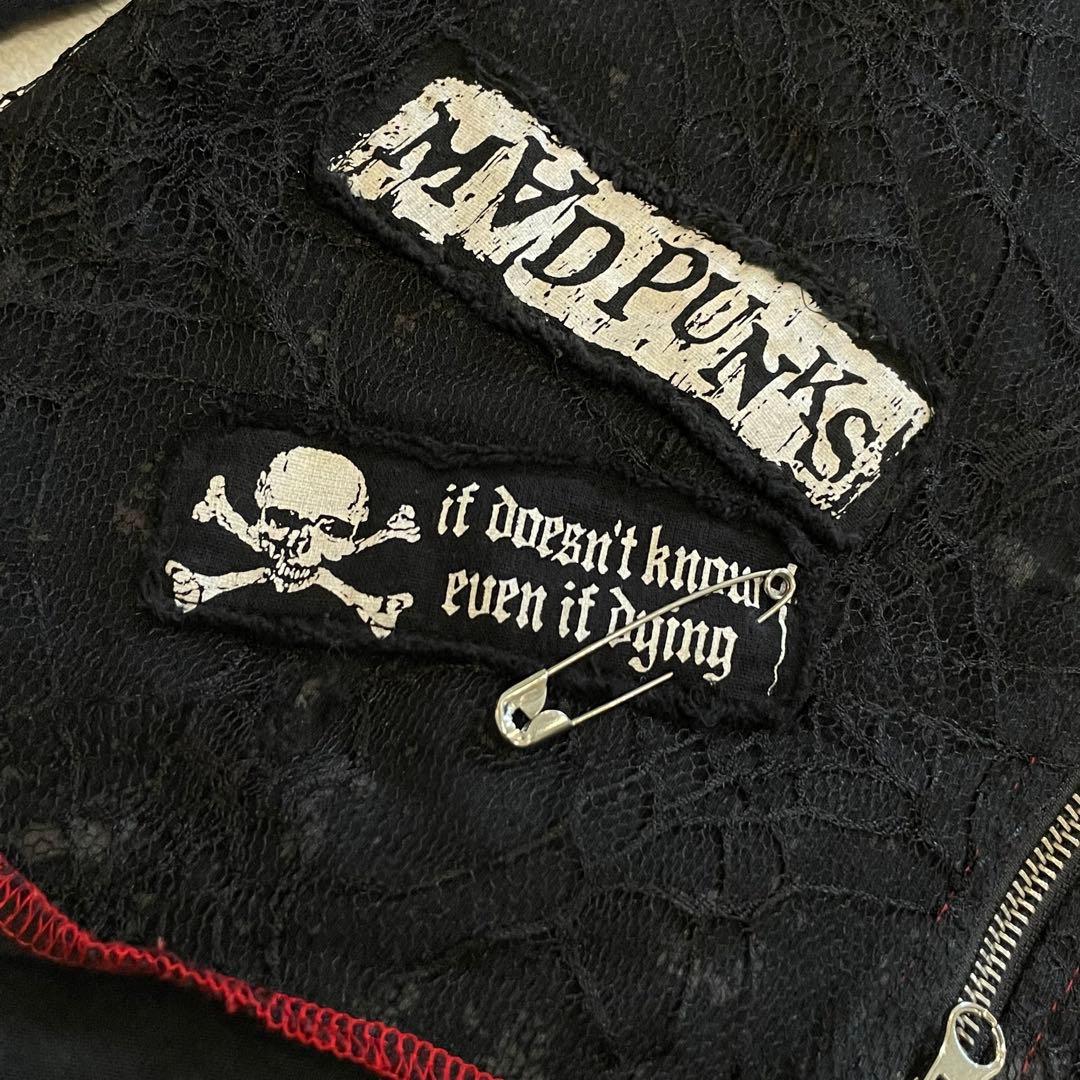 MAD GIRL mad punks ウサ耳パーカー Y2K スカル　ベルト