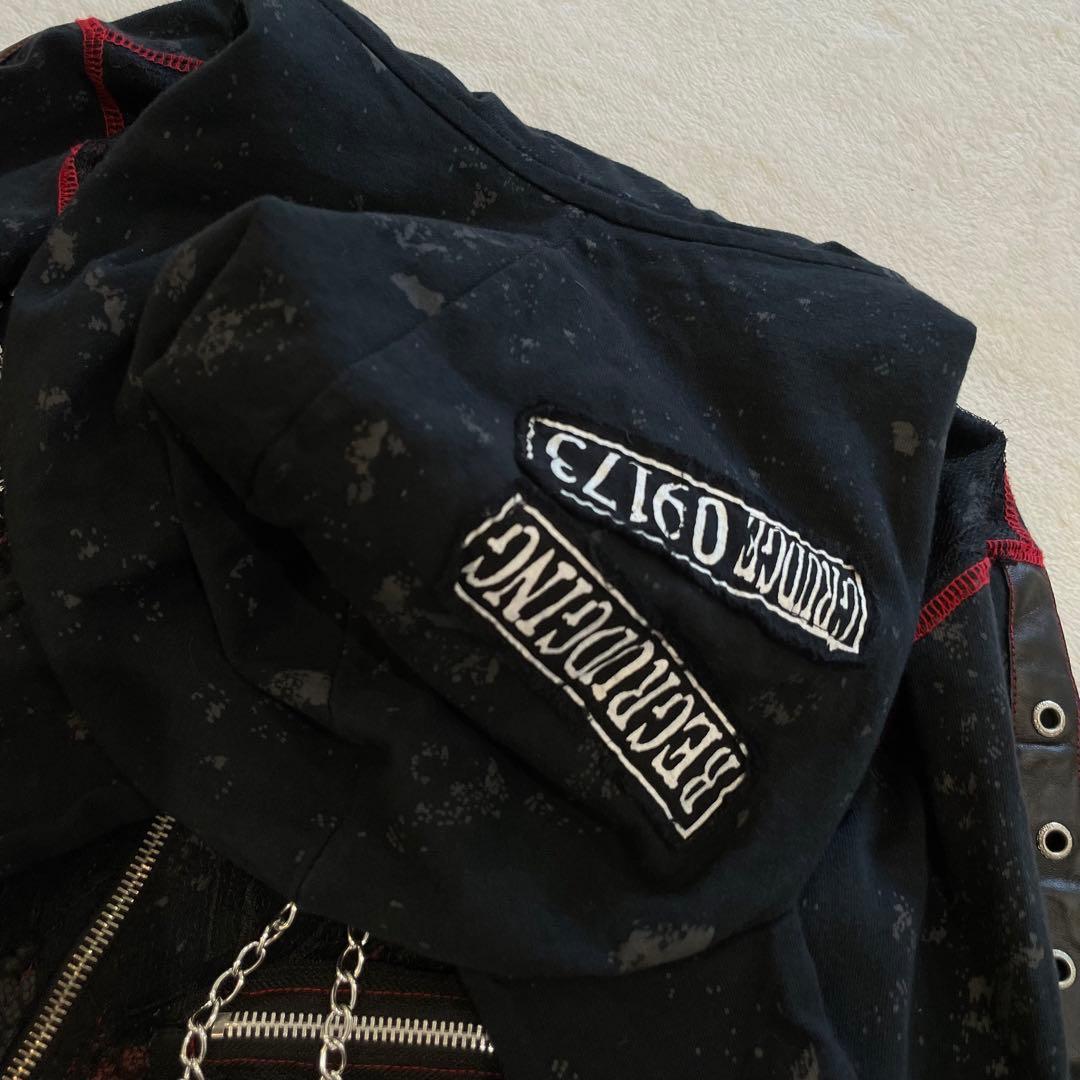 MAD GIRL mad punks ウサ耳パーカー Y2K スカル　ベルト