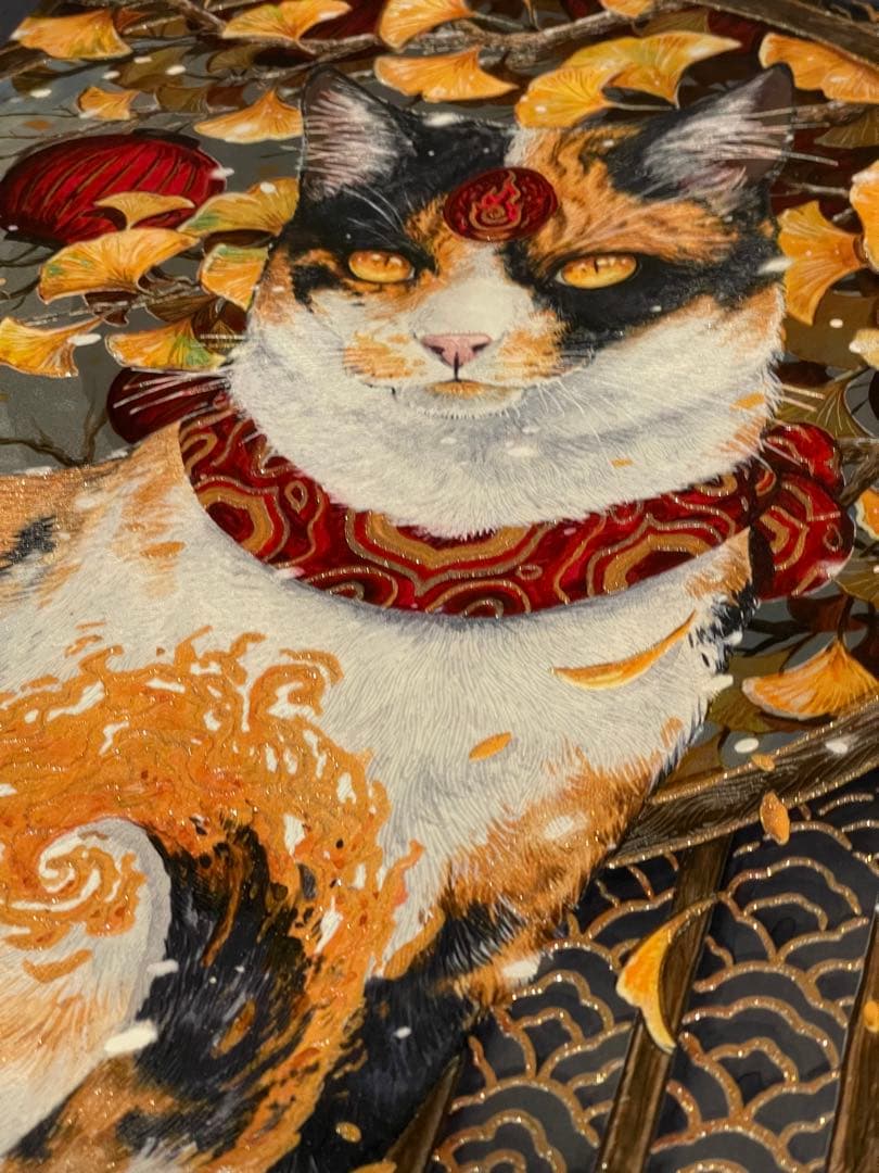 Displate ディスプレイット化け猫　メタルポースター