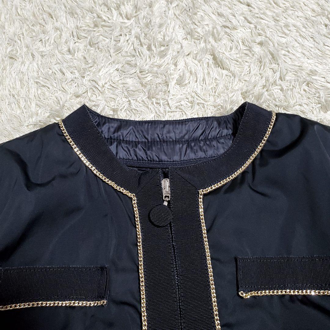 美品✨MONCLER　ロングジャケット　ダブルファスナー　チェーン　みんみん様