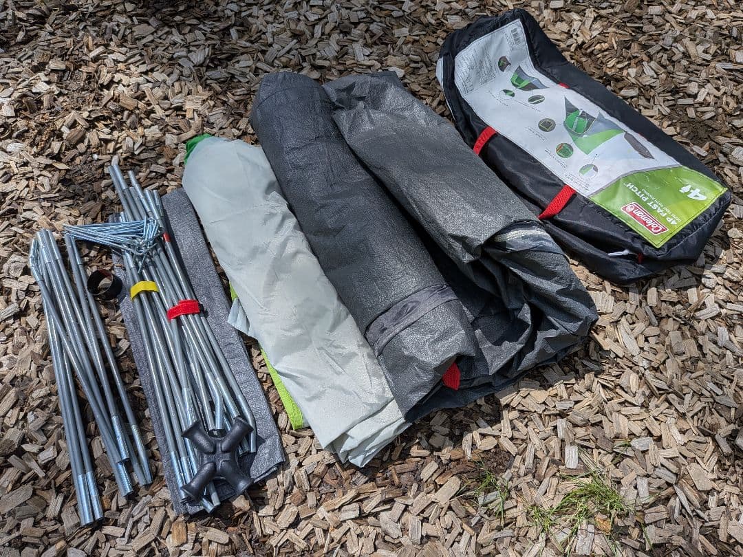 コールマン ドームテント4P ファストピッチテント 4人用らくらく設置