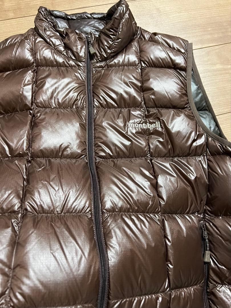 mont-bell ブラウン ダウンベスト