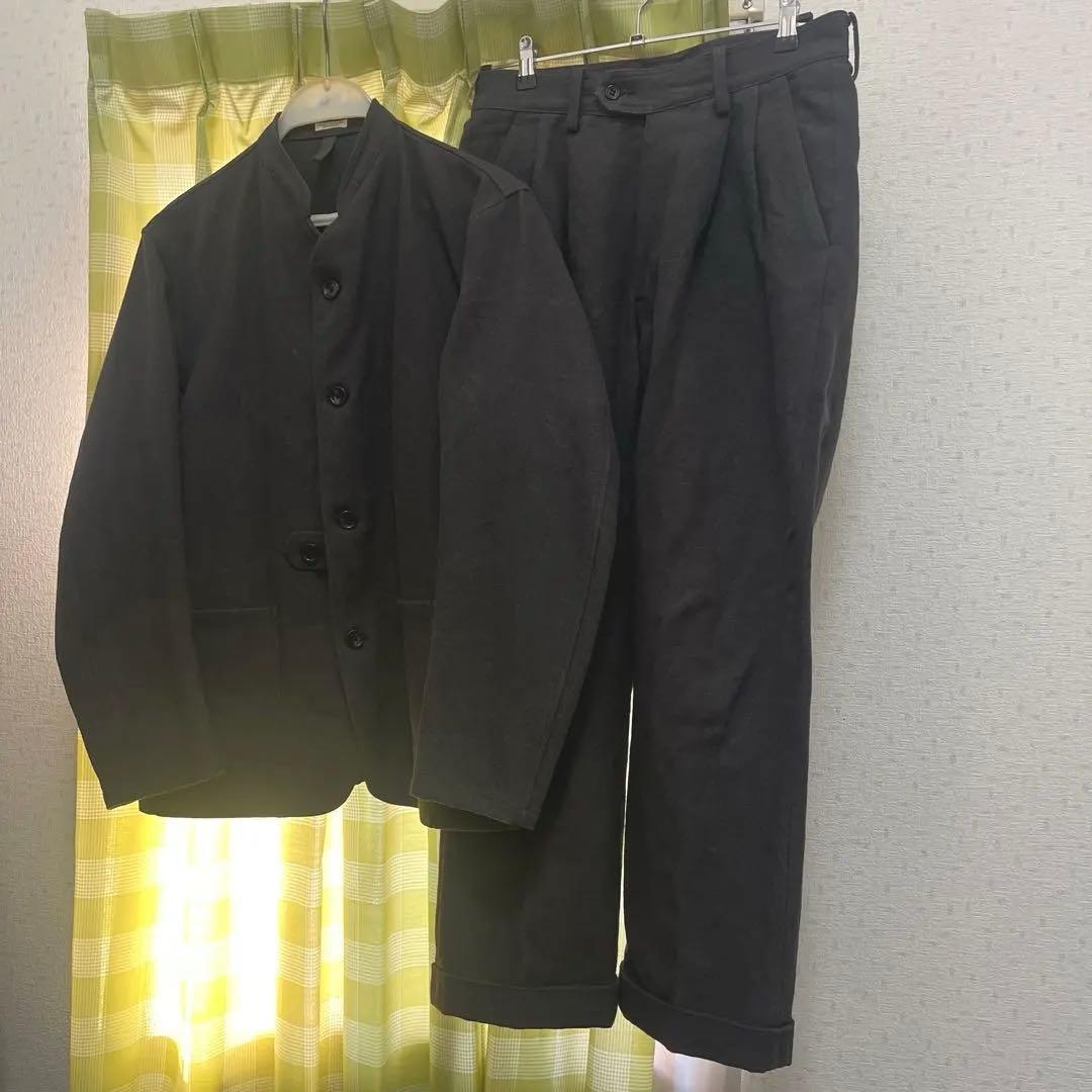 【phigvel】　リネン混　ジャケットセットアップ