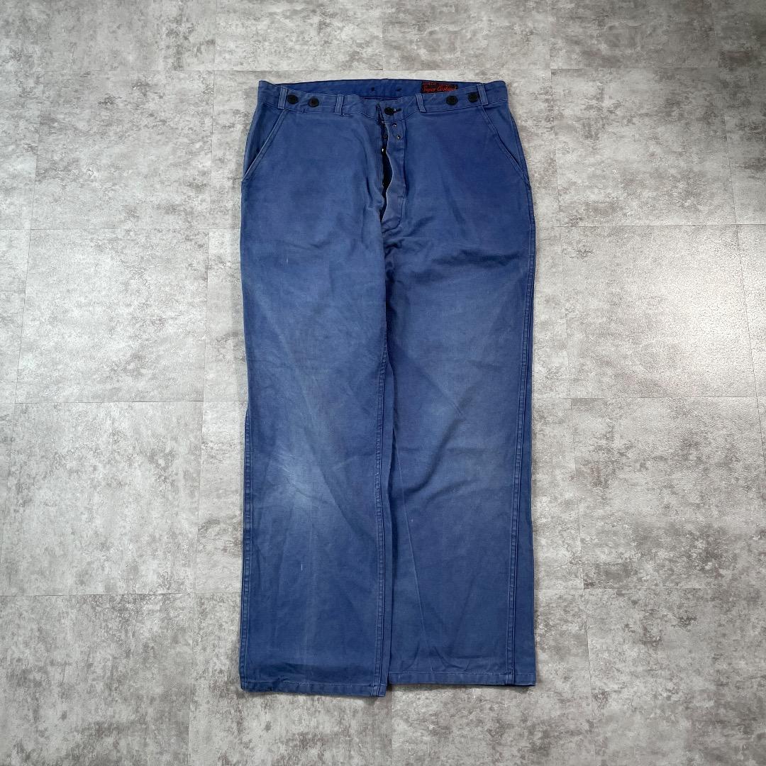 60s- Super Costaud ファーマーズ コットン ブルー