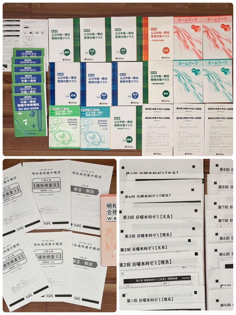 2025年度　愛知県公立中高一貫校　入試問題集
