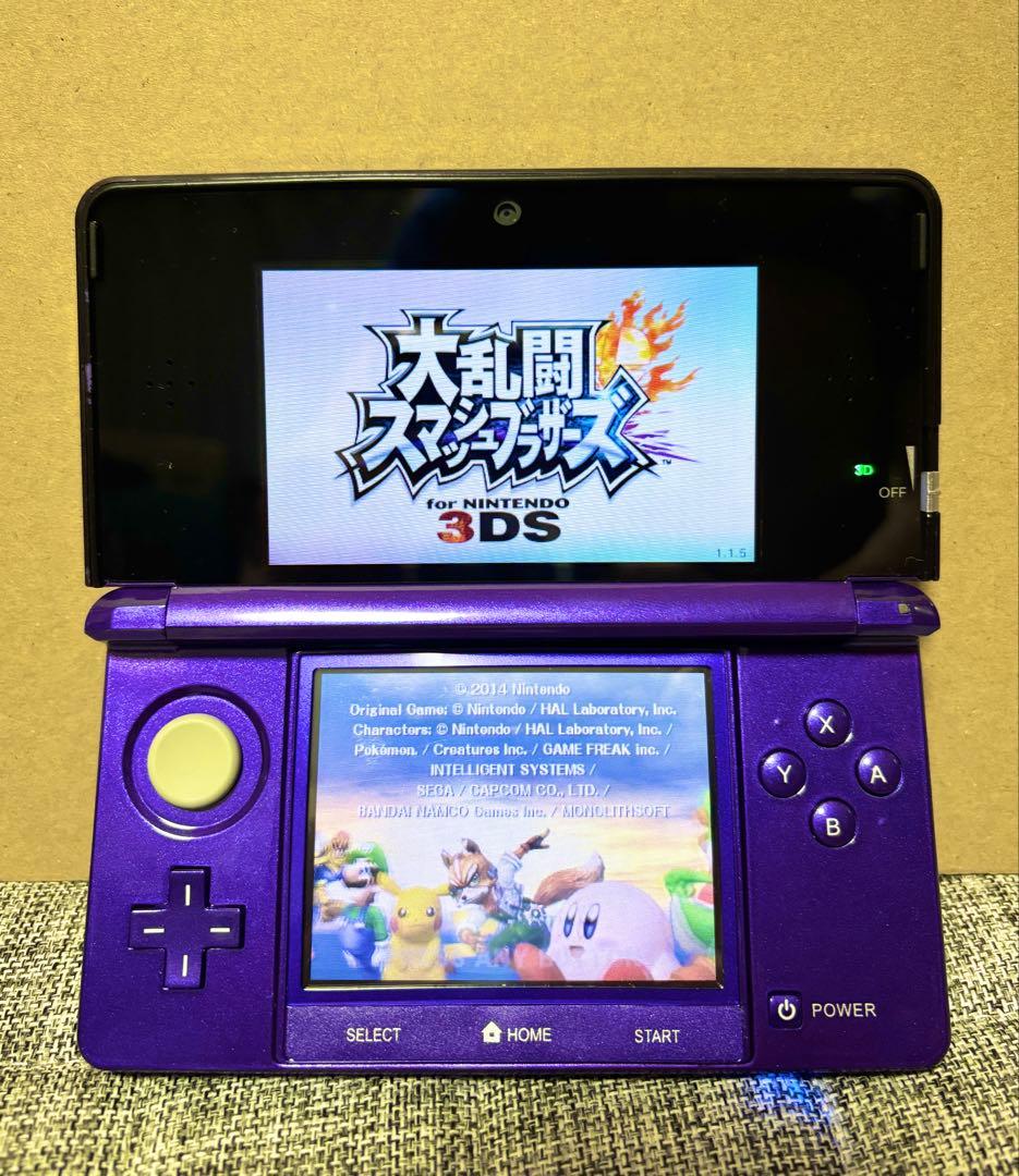 ゆ*ん様 【外装新品】ニンテンドー3DS 北米版 ミッドナイトパープルカスタム