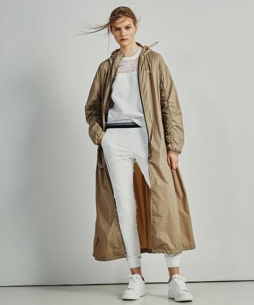 ダブルスタンダードクロージング ESSENTIAL ロングレインコート ベージュ