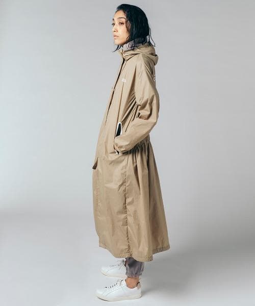 ダブルスタンダードクロージング ESSENTIAL ロングレインコート ベージュ