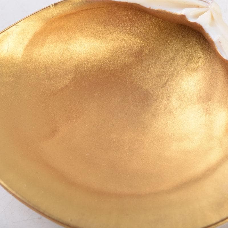 ジンジャー 　高橋正良作　浮彫　波月蒔絵　蛤香合　共箱　C　8518