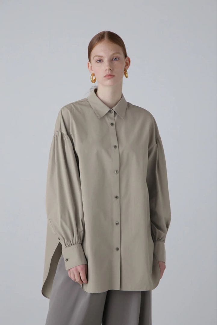 アドーア　THOMAS MASON Coブロードブラウス　現行品　24AW