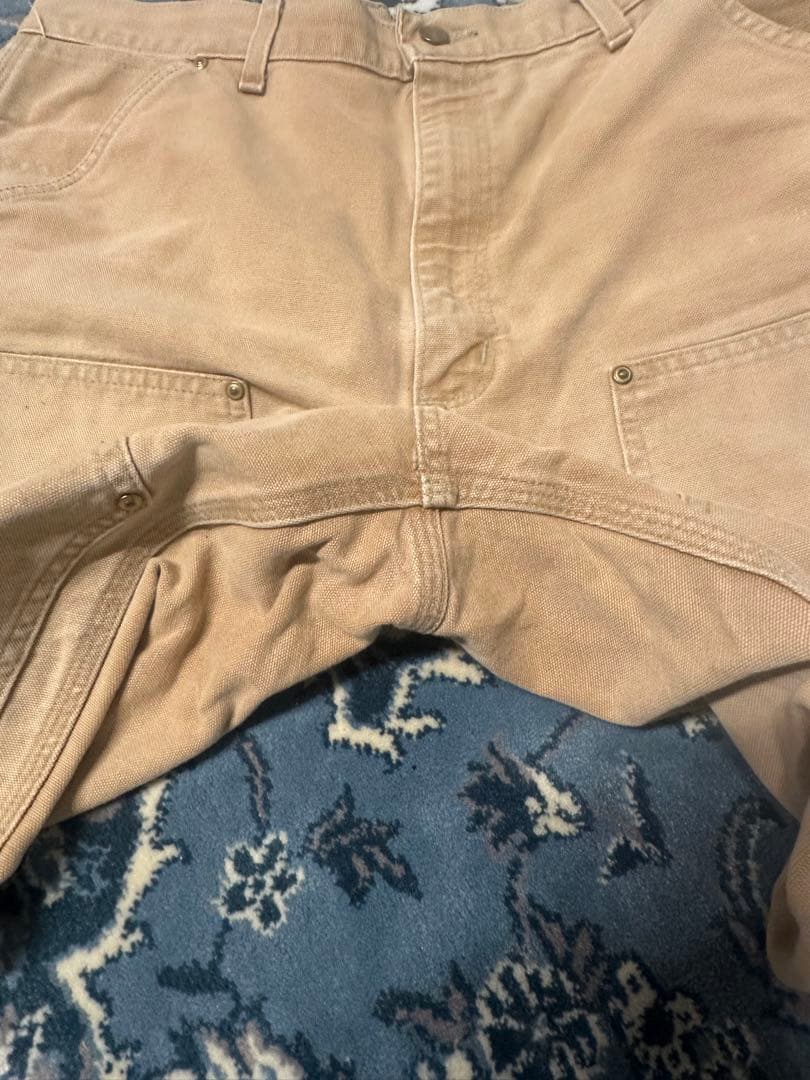 ニ*る様 【鬼フェード】Carhartt ダブルニー ワークパンツ　雰囲気◎ 古