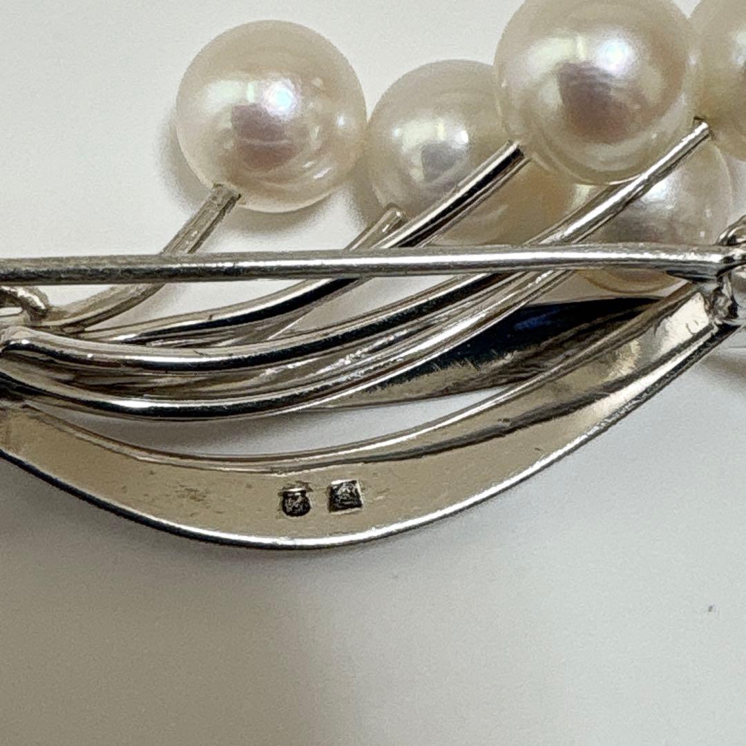 皇室御用達 MIKIMOTO ミキモト アコヤ真珠 パール ブローチ コサージュ