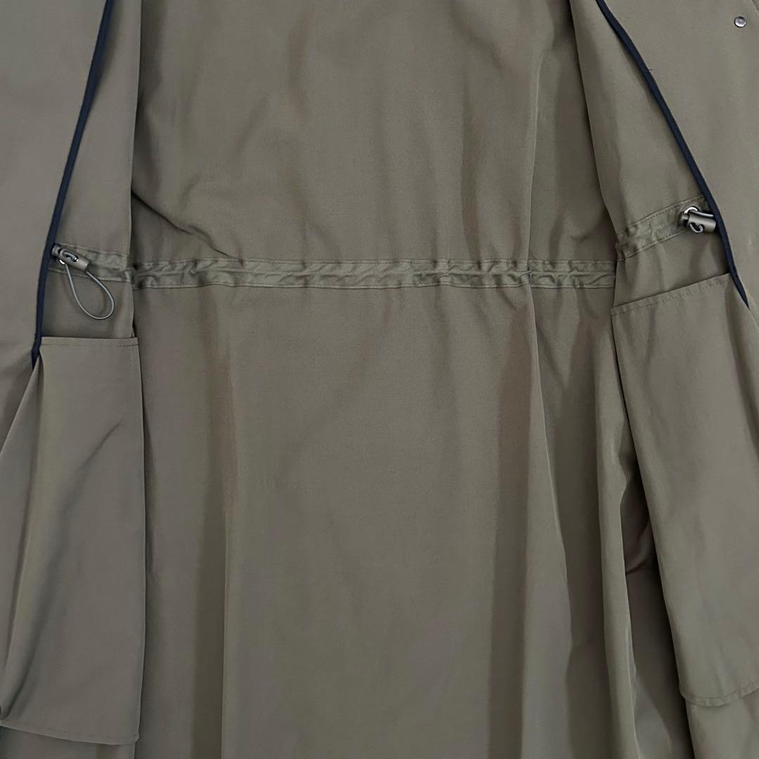 美品 iCB アイシービ Tussah T/C モッズコート カーキ 11