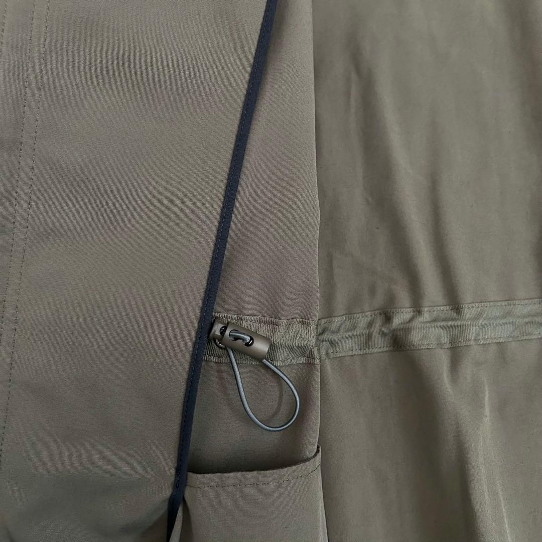 美品 iCB アイシービ Tussah T/C モッズコート カーキ 11