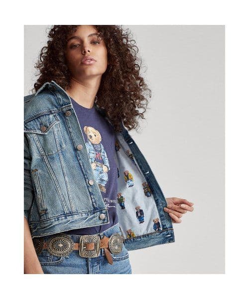 希少 ポロラルフローレン デニムジャケット ポロベア トラッカー ジージャン