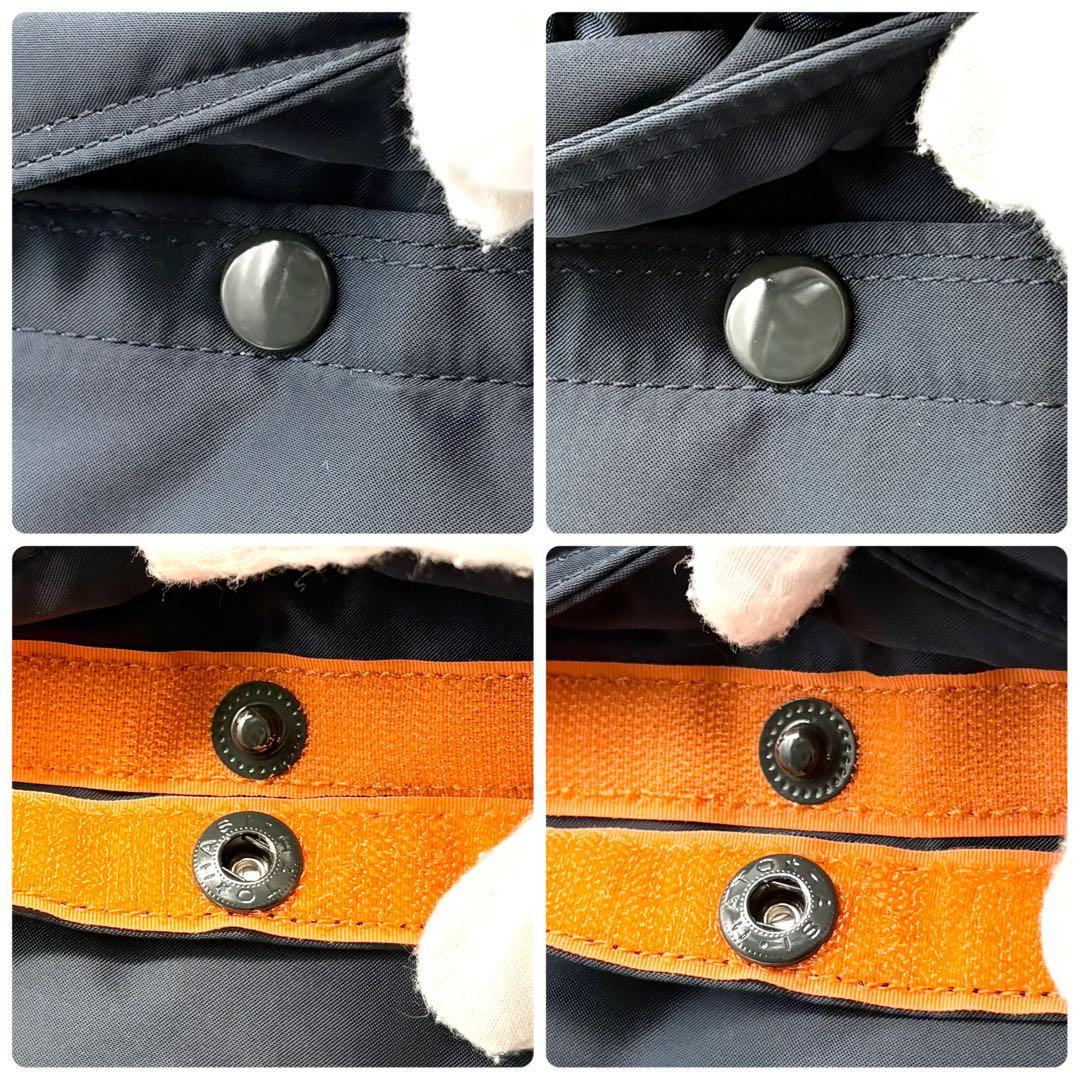 【極美品】ポーター タンカー 2way ブリーフケース ナイロン アイアンブルー