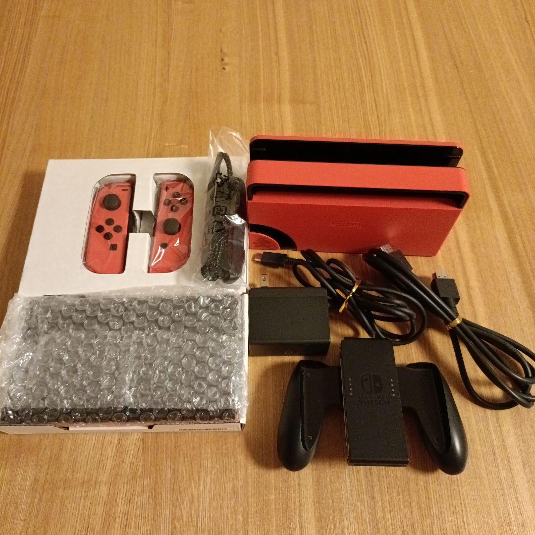 ニンテンドー　スイッチ　Switch　マリオレッド　有機EL　有機el