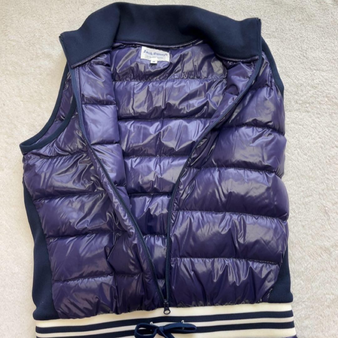 極美品　ジャックバニー ダウン　ワンピース　ロング マジックダウン　ネイビー