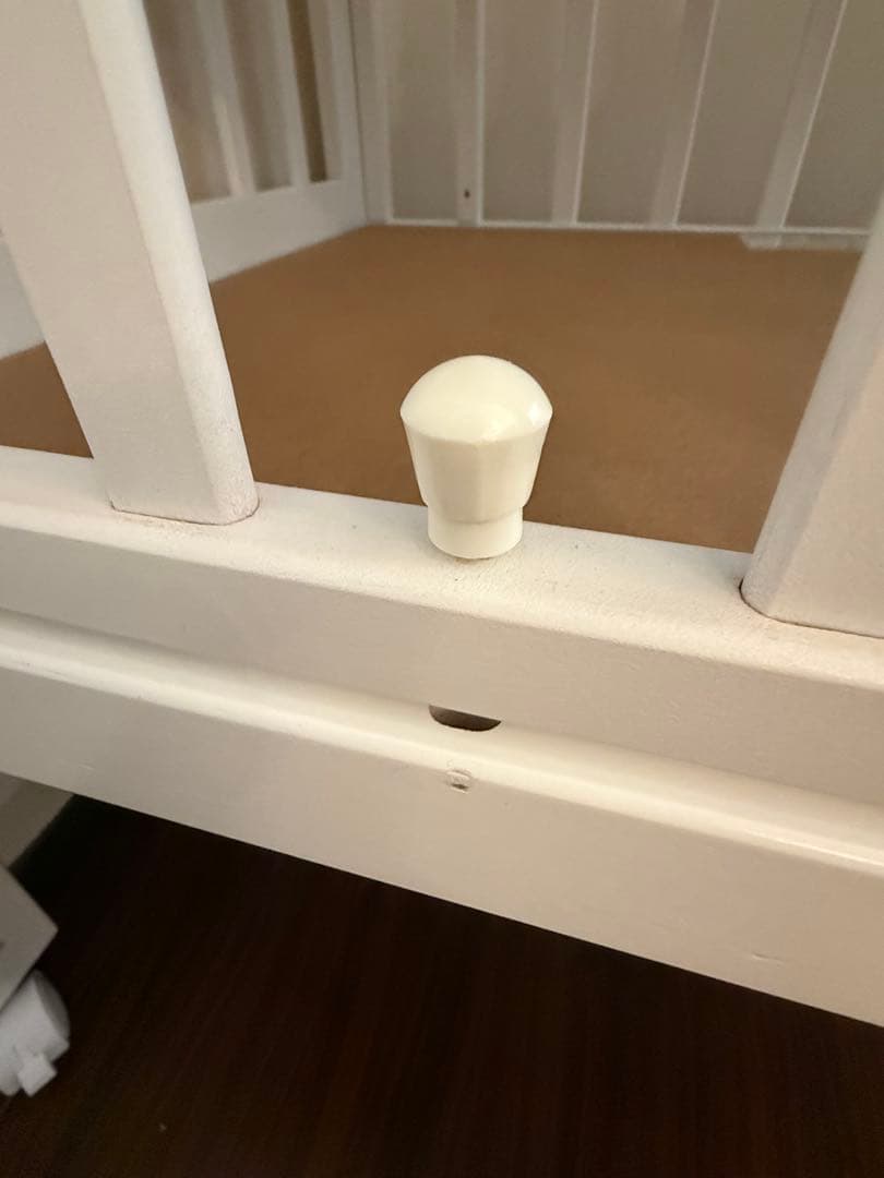 【美品】KATOJI ミニベビーベッド　ホワイト　木製　カトージ