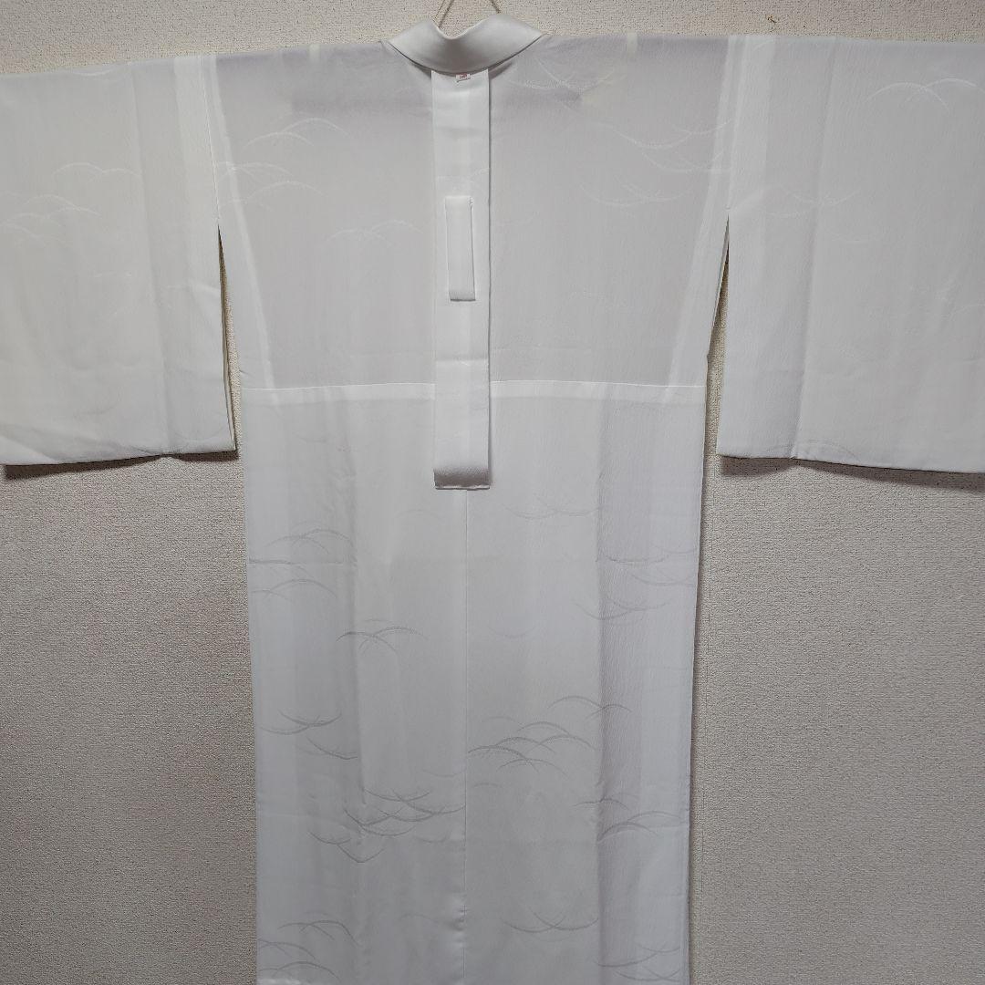 長襦袢　紙人形　単衣　洗える長襦袢　プレタ長襦袢　シルック　衣紋抜き　礼装　美品
