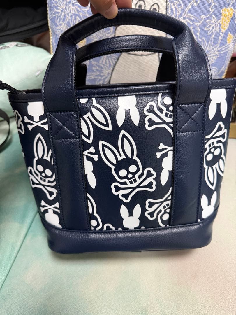 Psycho Bunny ネイビー トートバッグ