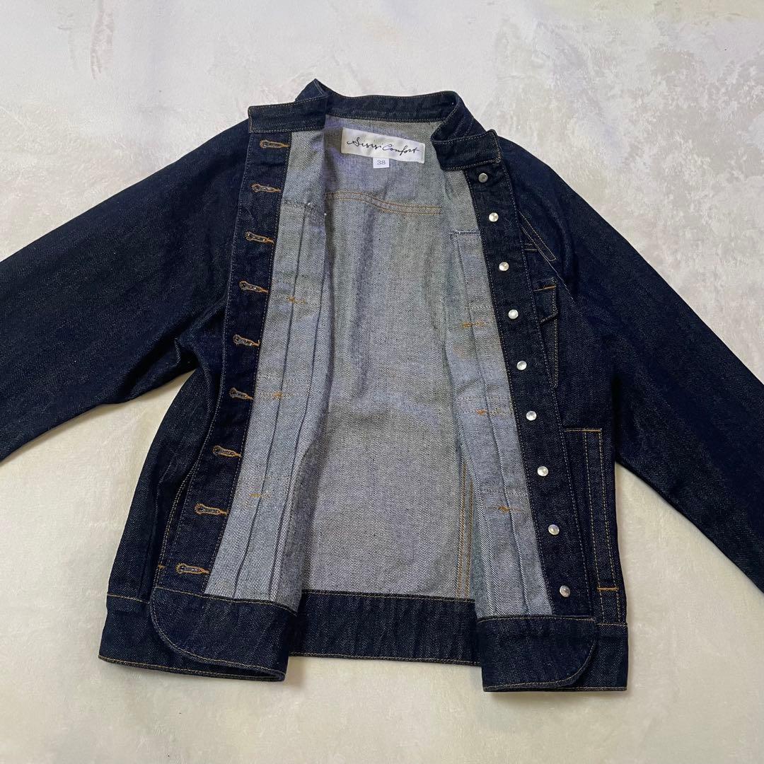 si-si-si＊スースースーコンフォート　スタンドカラーデニムジャケット　38