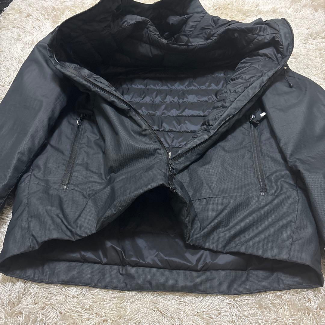 TATRAS フード付きライトダウン ブラック