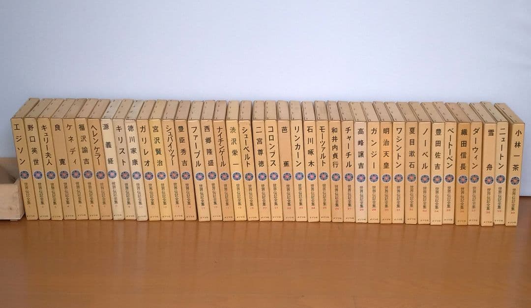 【昭和レトロ 全巻セット】世界伝記全集 1～40巻 ポプラ社