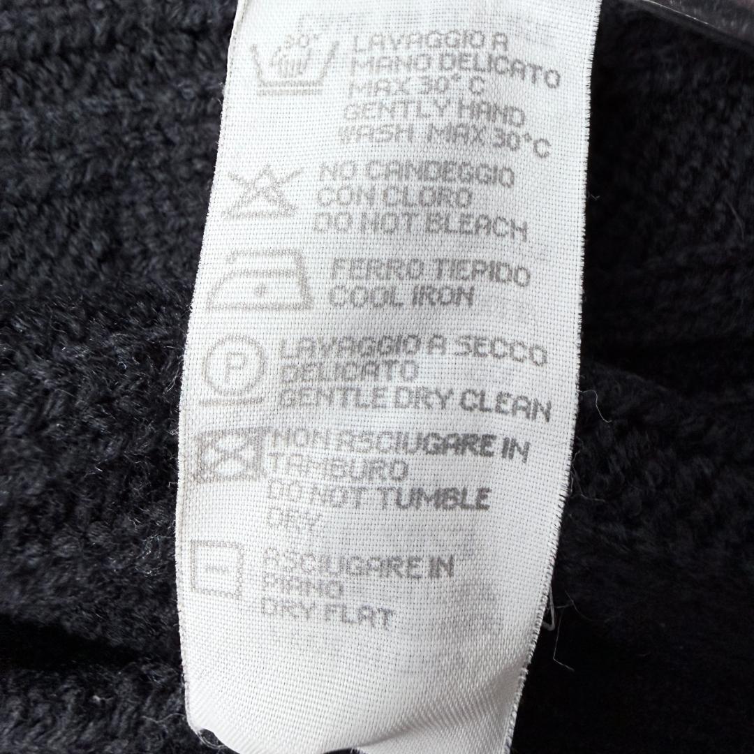 大きいサイズ【美品】アルマーニコレツォーニ ドライバーズ ニット 黒